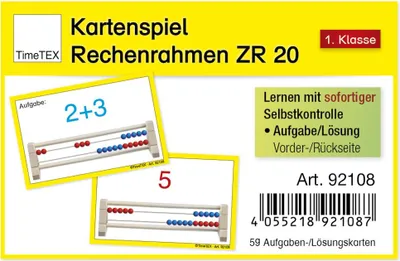 Produktbild von TimeTEX Kartenspiel "Rechenrahmen", 60-tlg.