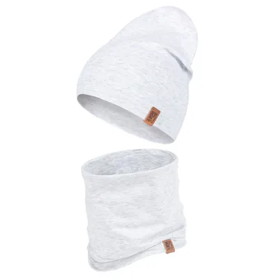 Obrázok produktu pre Detská sada čiapka + nákrčník HEYO šedá 48-56 cm