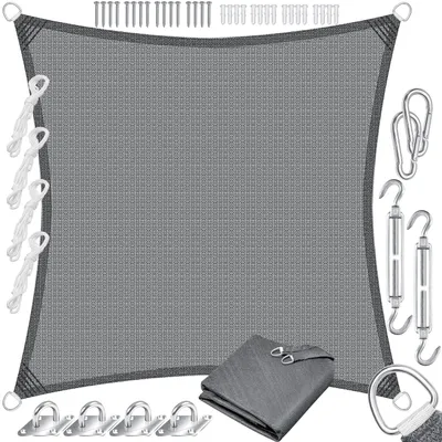 Produktbild von KESSER® Sonnensegel Sonnenschutz Windschutz | HDPE Gewebe | wasserabweisend & windabweisend | 5-Fach quer vernäht robust & stabil Schattenspender Garten Balkon Terrasse