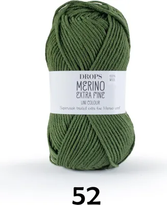 Obrázek produktu pro DROPS Merino Extra Fine, Uni Colour 52 grünes blatt