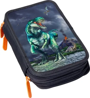 Produktbild von Die Spiegelburg 3-Fach Federmäppchen T-Rex World