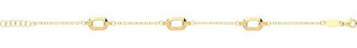 Produktbild von Elegantes 9 Karat (375) Gold Damen - Armband - 19cm*7mm; TRS27649