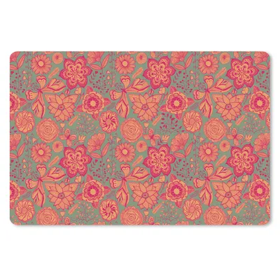 Produktbild von MuchoWow® Mauspad Mousepad Schmetterlinge - Muster - Frühling - Bohème 27x18 cm - Mousepads - Maus Mat - Pad - Mausunterlage - Büroartikel - Desk Matten