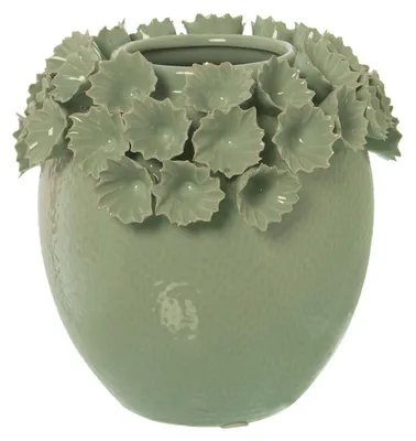 Keramik-Tischvase grün 25,5x25,5x24,5 cm