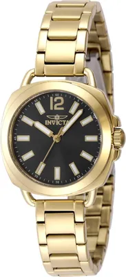 Produktbild von Invicta Wildflower 48919 Damenuhr - Quarzwerk - Edelstahl mit grauem Zifferblatt - 32 mm