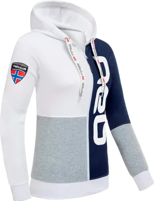Zdjęcie produktu dla Nebulus bluza damska NEBSTER, kurtka, praktyczna kurtka z kapturem, P6113 - Damska, szaro-granatowo-biały, XXL/44