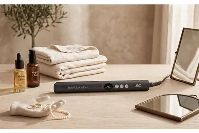 Image de Lisseur - SOLIS - StyleVolution Flex - 52 W - 5 températures - Gris