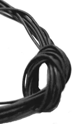 Produktbild von Lederbänder, Rind, 2 mm, 1 m lang, schwarz, 10 Stück