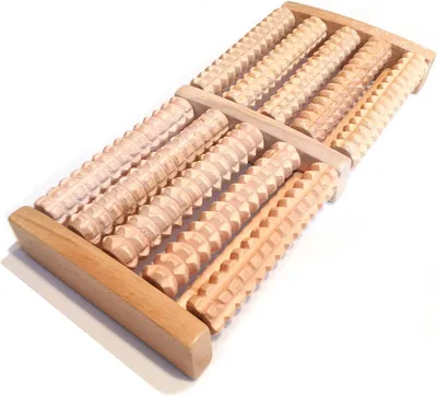 Produktbild von Hochwertiger Holz-Fußmassage-Roller für die Reflexzonenmassage am Fuß