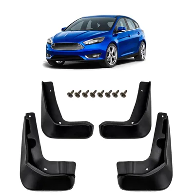 Produktbild von Schmutzfänger 4er-Set mit Befestigungssatz passend für FORD FOCUS MK3 III 2010-2018 HATCHBACK