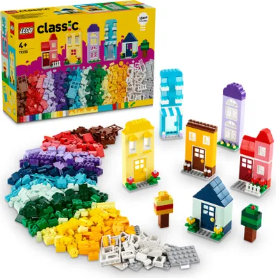Obrázek produktu pro LEGO Classic Tvořivé domečky, Sada na stavění, 4 rok/roky, Plast, 850 kusů, 1,23 kg