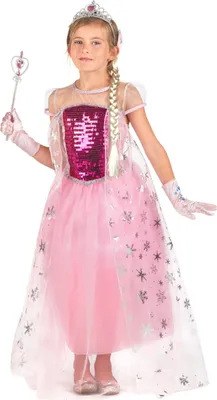 Immagine prodotto di Costume da principessa delle fiabe per bambina rosa-argento-colore-blu - 10-12 anni