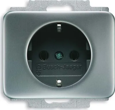 Produktbild von Busch-Jaeger 20 EUCKS-266, CEE 7/3, 2P+E, Weiß, 250 V, 16 A, 70 mm