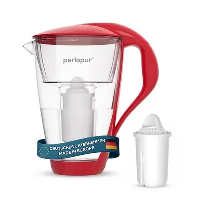 Obrázek produktu pro PEARLCO 235019 Skleněný filtr na vodu, včetně 1 filtru. Barva: červená