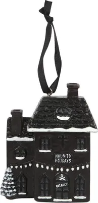 Image de Something Different - Décoration de Noël "Haunted Holiday", Résine SD4520 (Taille unique) (Noir/Blanc)