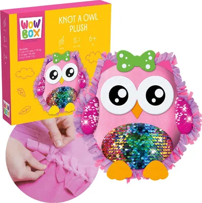 Obrázek produktu pro Wow Box Sova Kreativní sada Polštář s flitry DIY
