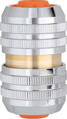 Produktbild von claber® Verchromter Messing-Schlauchreparator für 3/4” Schläuche