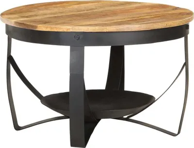 Produktbild von Couchtisch Ø68x43 cm Raues Mangoholz