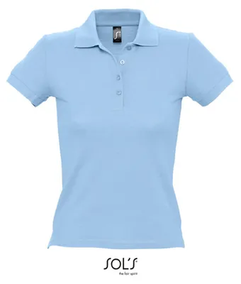 Obrázek produktu pro SOLs 11310 | Dámská polokošile People 210 - Barva: Sky Blue - Velikost: L