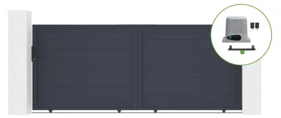 Produktbild von Schiebetor elektrisch 3,5m EIGER H.160cm + Schiebetorantrieb RANGER C300