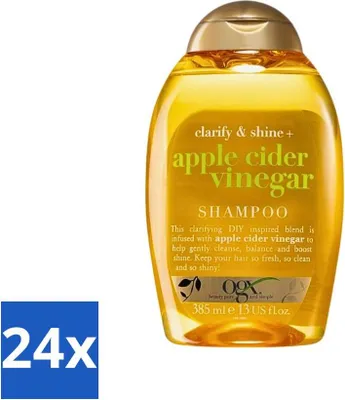Produktbild von OGX - Apfelessig - Shampoo - Klärung + Glanz - 385 ml - Vorteilspack - 24 Stücke