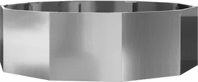 Immagine prodotto di vidaXL Fioriera argento 120 x 120 x 35 cm Acciaio zincato