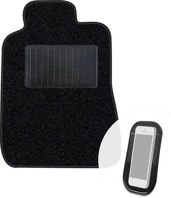 Produktbild von moto-MOLTICO Fahrer Fußmatte Auto Velours Fahrerseite Autoteppiche Schwarz Fahrermatte 1-teilig passend für Mercedes-Benz C-Klasse W202 1993-2000