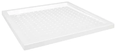 Zdjęcie produktu dla vidaXL Brodzik antypoślizgowy biały 90x90x4 cm ABS