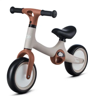 A studio shot of a children's balance bike.