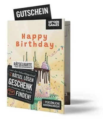 Produktbild von Hidden Games: Rätselhafter Geburtstag Rätselkarte