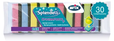 Schuursponzen 300 Stück, bunt, für hartnäckigen Schmutz, 30x10