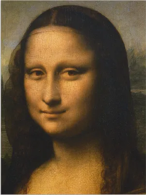 Produktbild von ARTland Wandbild Alu für Innen & Outdoor Mona Lisa. Detail Kopf. 1503-1506 Größe: 45x60 cm