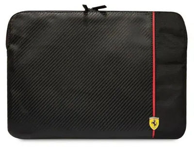 Produktbild von Ferrari Carbon&Smooth Laptop-Hülle 14 - Schwarz