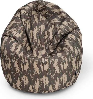 Produktbild von Sitzsack mit füllung 2 in 1 Sitzkissen Bean Bag Outdoor Indoor Wasserfest | Camouflage 125cm