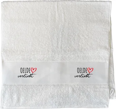 Produktbild von Huuraa Handtuch Oelde verliebt 50x100cm White Baumwolle Handtuch Geschenkidee