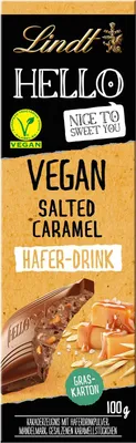 Immagine prodotto di Lindt - CIAO - Bevanda all'avena - Caramello salato vegano - barretta da 100 g (arancia)