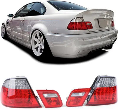 Produktbild von LED Rückleuchten Heckleuchten in Rot Klar Facelift Optik für BMW 3er E46 Coupe