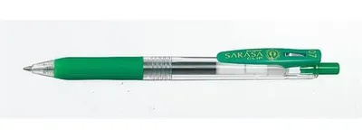 Produktbild von Gelkugelschreiber, 0,33 mm, mit Druckmechanismus, ZEBRA "Sarasa Clip", grün
