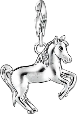 Produktbild von Thomas Sabo Anhänger Charm-Club Pferd 925 Sterling Silber Kaltemail Blank 1074-007-12