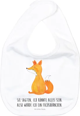 Produktbild von Mr. & Mrs. Panda Lätzchen Einhorn Wunsch - Weiß - Geschenk, Babylätzchen, Füchse, Unicorns, Fuchshörnchen, Fuchs, Einhörner, Sabber, Unicorn, Für Babys, Baumwolle