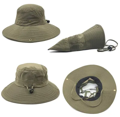 Produktbild von Herren-Sonnenhut mit UV-Schutz, Safarihut, Sommerhut für Outdoor-Aktivitäten, Angelhut, Buschhut