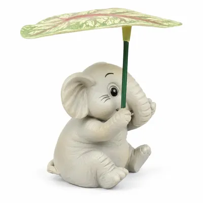 Produktbild von Cartoon Tier Regenschirm Dekofigur aus Harz, Garten- und Tischdekoration, kleine Innen- und Außenfigur, Gartenstatue, Blumentopf- und Hofdekoration