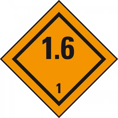 Produktbild von Dreifke® Verpackungskennzeichen Kl. 1.6 Explosiv, Folie, seewasserbeständig, ...