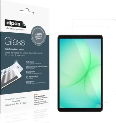 Immagine prodotto di 2x Pellicola Protettiva per Samsung Galaxy Tab A11 8.7 Zoll Protezione Vetro Flessibile 9H dipos