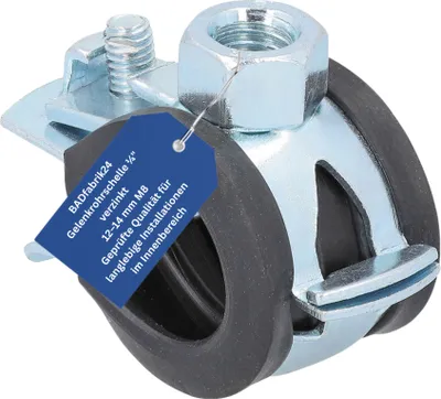 Produktbild von BADfabrik24 Gelenkrohrschelle verzinkt 1/4", 12 - 14mm M8