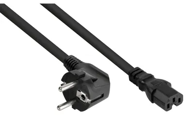 Zdjęcie produktu dla Kabelmeister SK0150-S018, 1,8 m, Wtyczka zasilająca typu E+F, IEC C15, H05RN-F3G, 250 V, 10 A