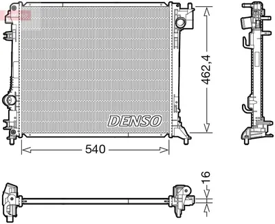 Obrázek produktu pro DENSO Chladič, chlazení motoru DRM46062