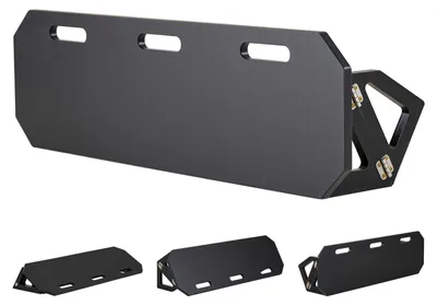 Produktbild von SucceBuy Fußball Rebound Board 100 x 30 cm, tragbares Trainingsgerät mit 3 einstellbaren Winkeln und Bodenankern, Prellwand aus HDPE für Pass- und Reaktionsübungen