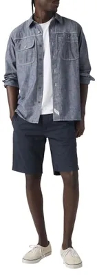 Productafbeelding van Levi's heren chino shorts, model XX Taper Shorts II, casual shorts, kleur: Baltic Navy, materiaal: LTWT Microsand