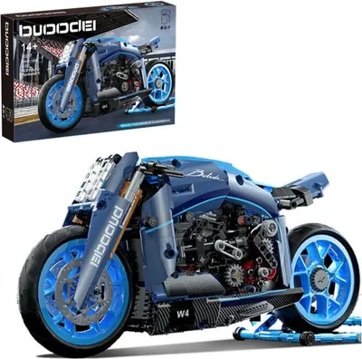 Immagine prodotto di Moto tecnologia auto modello blocco da costruzione come Bugatti giocattolo MOC Kbox 10217